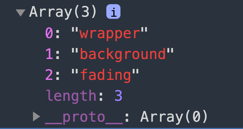How to loop through a ClassList in JavaScript
