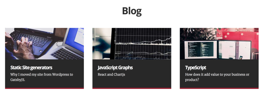 JavaScript and Data Visualisation Specialists.